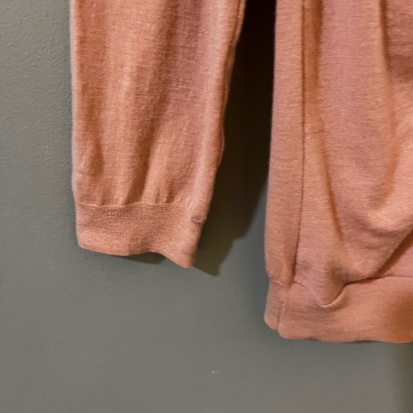 J.Crew 100 percent merino wool button front cardigan in apricot size medium - Picture 3 of 5